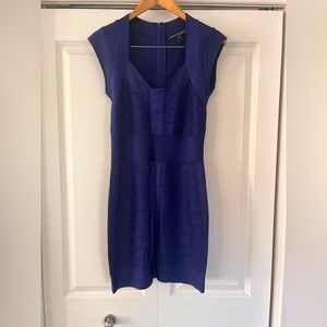 French Connection Indigo Bandage Dress